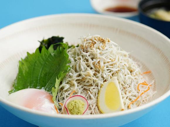 淡路産しらすと鳴門産わかめの丼