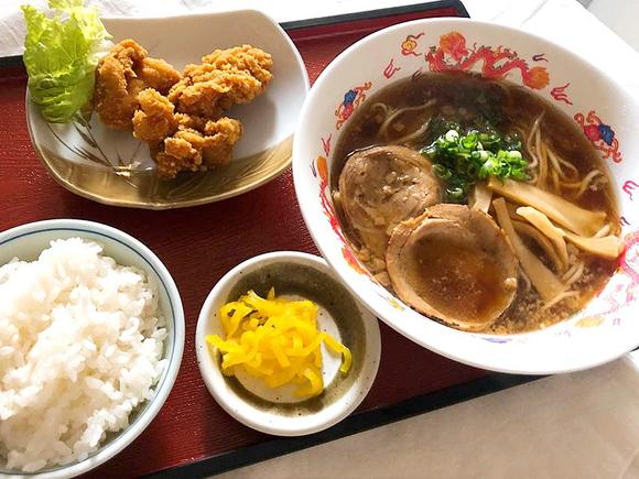 ラーメンとからあげセット