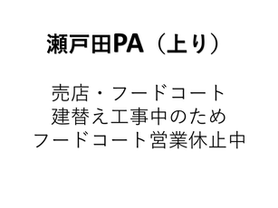フードコート営業休止中